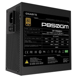 Блок питания GIGABYTE P850G (850W) 80+GOLD, aPFC, 12см,20+4/2*4+4/8*SATA/4*PCIe/4,модульный (GP-P850GM)