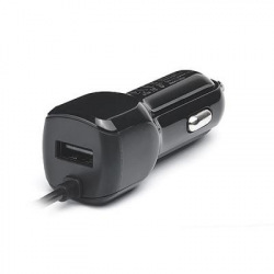 Автомобільний зарядний пристрій REAL-EL CA-15 (2USB, 2.1A) Black + кабель microUSB (EL123160009)