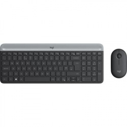 Комплект (клавіатура, мишка) Logitech MK470 Wireless Slim Graphite (920-009206) (920-009206)