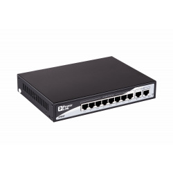 Комутатор 2E PowerLink SP802F 10xFE (8xFE PoE, 2xFE Uplink, 150W), некерований (2E-SP802F)