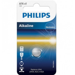 Батарейка Philips Alkaline A76 (LR44, LR1154, AG13, V13GA) 1шт (A76/01B)