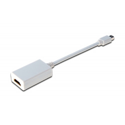 Адаптер ASSMANN mini DisplayPort to HDMI (AM/AF) 0.15m white (AK-340404-001-W)