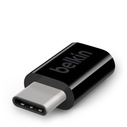Адаптер BELKIN USB-C to MICRO USB, 5V/2.4A/12W (F2CU058BTBLK)