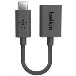 Адаптер Belkin USB-C - USB 3.0 (CM/AM) 0.14m, black (F2CU036btBLK)