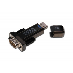 Адаптер Digitus USB to RS232, black (DA-70156)