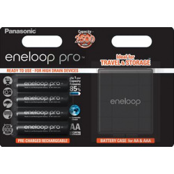 Акумулятор Panasonic Eneloop Pro AA 2500 mAh 4BP+Case (BK-3HCDEC4BE)