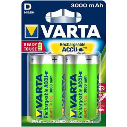 Акумулятор VARTA RECHARGEABLE ACCU D 3000mAh BLI 2 NI-MH (READY 2 USE) (56720101402)