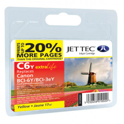 Картридж JetTec для JetTec для Canon BCI 3eY, BCI 6Y Yellow