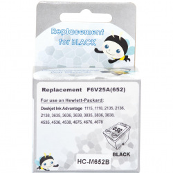 Картридж для HP 652 Color F6V24AE MicroJet  Black HC-M652B