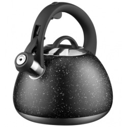 Чайник Ardesto Gemini, 2.5 л, чорний мармур, нержавіюча сталь (AR1957KS)