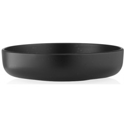 Тарелка суповая Ardesto Trento, 21,5 см, черная, керамика (AR2921TB)