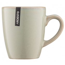 Чашка Ardesto Lecco, 390 мл, сірий, кераміка (AR2939LRG)