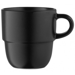 Чашка Ardesto Trento, 390 мл , черная, керамика (AR2939TB)