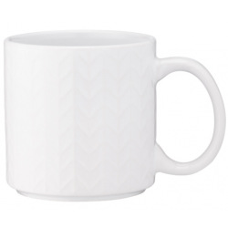 Чашка Ardesto Francesca, 360 мл, біла, кераміка (AR3482WH)