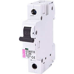 Автоматичний вимикач ETI, ETIMAT 10 1p C 25А (10 kA) (2131718)