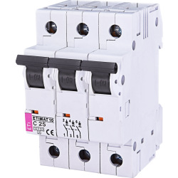 Автоматичний вимикач ETI, ETIMAT 10 3p C 25А (10 kA) (2135718)