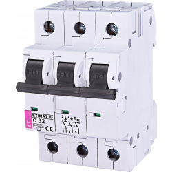 Автоматический  выключатель ETI,  ETIMAT 10  3p C 32А (10 kA) (2135719)