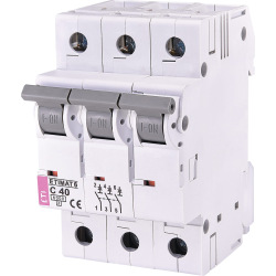 Автоматический  выключатель ETI,  ETIMAT 6  3p C 40А (6 kA) (2145520)