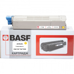 Картридж BASF замена OKI 45396301 Yellow (BASF-KT-45396301)