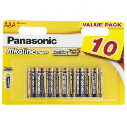 Батарейка Panasonic ALKALINE POWER AAA BLI 10 (LR03REB/10BW)
