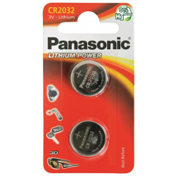 Батарейка Panasonic CR 2032 BLI 2 LITHIUM (CR-2032EL/2B)