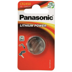 Батарейка Panasonic CR 2450 BLI 1 LITHIUM (CR-2450EL/1B)
