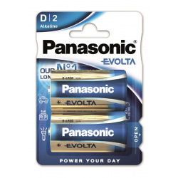 Батарейка Panasonic EVOLTA D BLI 2 ALKALINE (LR20EGE/2BP)