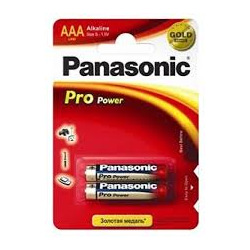 Батарейка Panasonic PRO POWER AAA BLI 2 ALKALINE (LR03XEG/2BP)