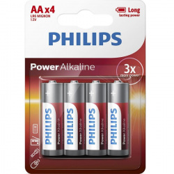 Батарейка Philips Power Alkaline AA BLI 4 (LR6P4B/10)