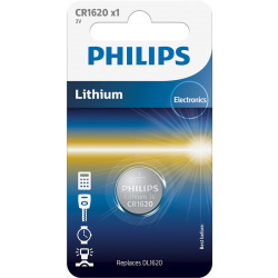 Батарейка Philips Lithium CR 1620  BLI 1 (CR1620/00B)