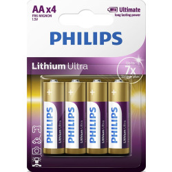 Батарейка Philips Lithium Ultra AA BLI 4 (FR6LB4A/10)