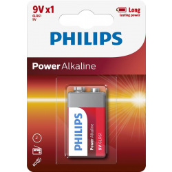 Батарейка Philips Power Alkaline 6LR61 BLI 1 (6LR61P1B/10)