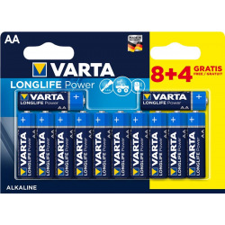 Батарейка VARTA LONGLIFE Power AA BLI 12 (8+4) ALKALINE (04906121472)