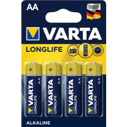 Батарейка Varta LONGLIFE AA BLI 4 ALKALINE (04106101414)