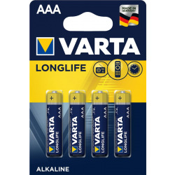 Батарейка Varta LONGLIFE AAA BLI 4 ALKALINE (04103101414)