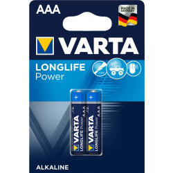 Батарейка Varta LONGLIFE Power AAA BLI 2 ALKALINE (04903121412)