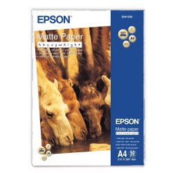 Фотопапір Epson Matte Paper-Heavyweight, 167 г/м кв, A4, 50 арк (C13S041256)