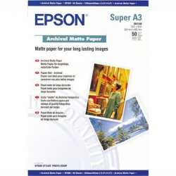 Фотопапір Epson Archival Matte Матовий, 192Г/м кв, пачка А3+, 50л (C13S041340) для Epson SureColor SC-T5405