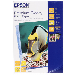 Фотопапір Epson Premium Glossy Photo Paper 255 г/м кв, 10 x 15см, 50 арк (C13S041729) для Epson WorkForce WF-7520 USA
