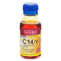 Чорнило WWM C14 Yellow для Canon 100г (C14/Y-1) водорозчинне