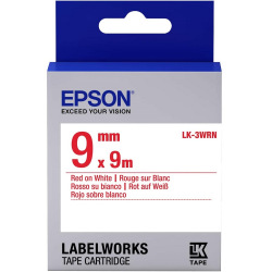 Картридж зі стрічкою Epson LK3WRN принтерiв LW-300/400/400VP/700 Std Red/Wht 9mm/9m (C53S653008)