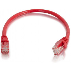 Патч-корд Cat6 C2G 0.5 м красный (CG83445)