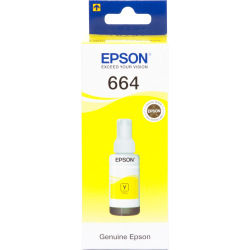 Чернила Epson 664 Yellow (Желтый) (C13T66444A) 70мл