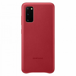 Чехол Samsung Leather Cover для смартфона Galaxy S20 (G980) Red (EF-VG980LREGRU)