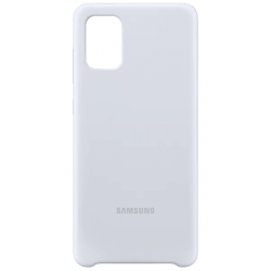 Чехол Samsung Silicone Cover для смартфона Galaxy A71 (A715F) Silver (EF-PA715TSEGRU)