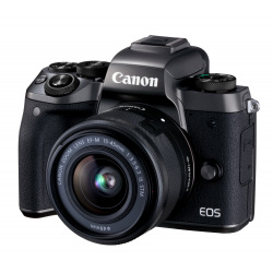 Цифр. фотокамера Canon EOS M5 + 15-45 IS STM Kit Black + EOS M adapter (1279C046)