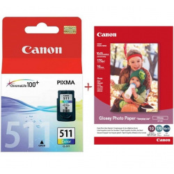 Картридж для Canon PIXMA MP282 CANON  Color CL-511C+Paper