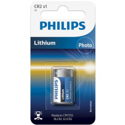 Батарейка Philips литиевая CR2 блистер, 1 шт (CR2/01B)