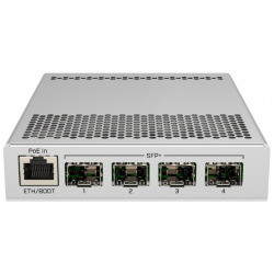 Комутатор MikroTik CRS305-1G-4S+IN (1x1GE, 4xSFP+, Dual PSU, L3) (CRS305-1G-4S+IN)