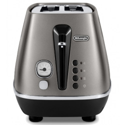 Тостер  DeLonghi Distinta  900Вт, металл, нескользящие ножки, титановый (CTIN2103TB)